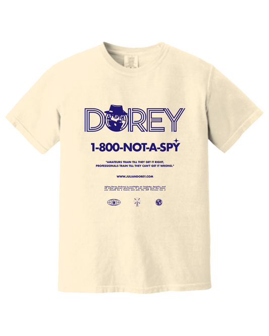 "1-800-NOT-A-SPY" Ivory T-Shirt